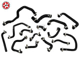 Ancillary Coolant & Breather  Silicone Hose Kit -Stoney Racing - MR2 MK2 Rev 1 & 2 NA - Black