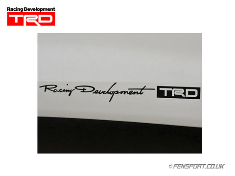 TRD Sticker - Small - Black 38 x 314mm