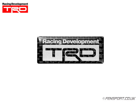TRD Carbon Sticker Emblem - B Logo Type - 20.5 x 50mm