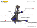 SuperPro - Front Lower Control Arm - Offset - Inner Rear Bush Kit  - Lexus ISF - SPF3692