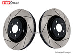Brake Discs - Front - Stoptech - Grooved - Celica 140 ZZT230 >8/02 UK & All JDM