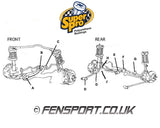 SuperPro - Rear Trailing Arm Bush Kit - 4 Bushes - Celica & Corolla - SPF0823K