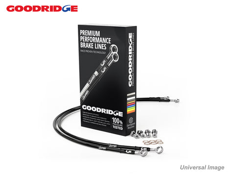 Goodridge Brake Hose Kit - Stainless Steel - IS250 GSE20, IS220D